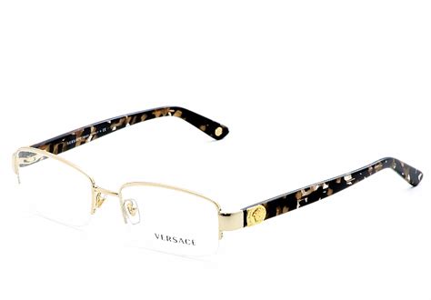 men's versace eyeglasses frames gold color|gold frame versace glasses.